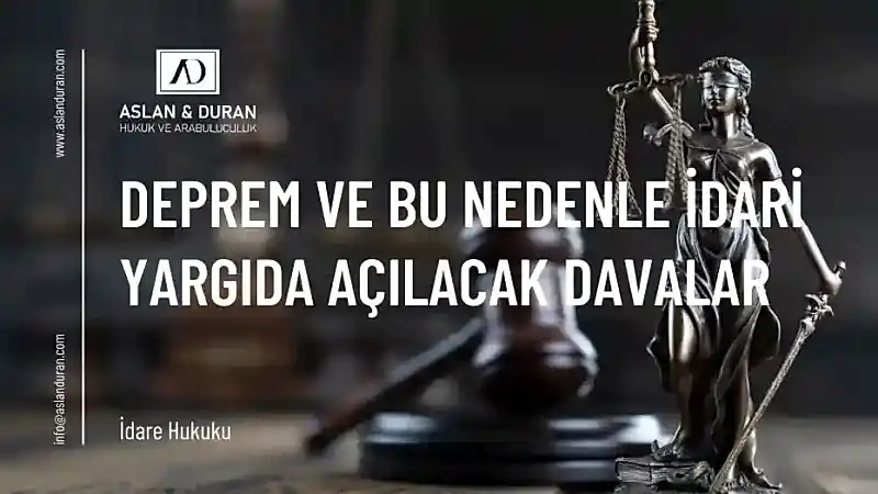 deprem nedeniyle açılacak davalar